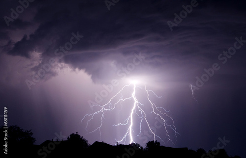 Fototapeta piłka lato niebo noc natura