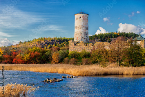 Naklejka antyczny zatoka natura