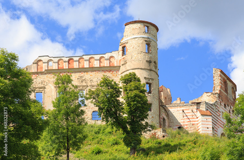 Obraz na płótnie wzgórze zamek wisła ruina