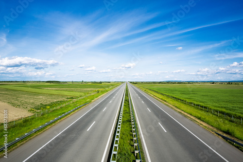 Plakat Pusta autostrada