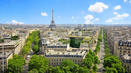 Fotoroleta francja pejzaż montmartre widok ulica