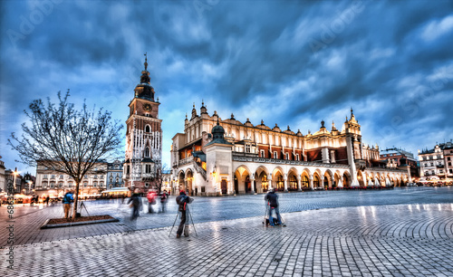 Obraz na płótnie kraków architektura europa rynek stary