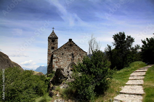 Obraz na płótnie ścieżka natura wzgórze architektura zamek