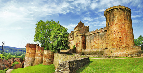 Naklejka antyczny europa architektura stary zamek