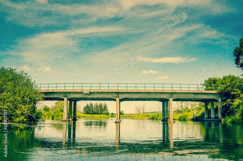 Fotoroleta most autostrada dania woda natura