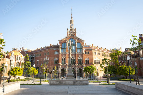 Plakat święty wejście świat miasto barcelona