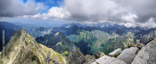 Obraz na płótnie dolina zakopane widok szczyt