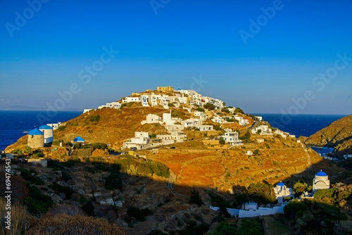 Fotoroleta grecja sifnos morze wioska