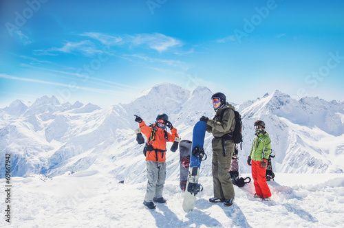 Obraz na płótnie zabawa niebo snowboard zdrowy