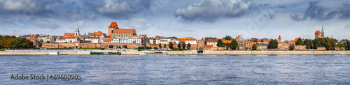 Naklejka wisła panorama europa panoramiczny widok