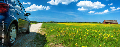 Fotoroleta droga panorama transport