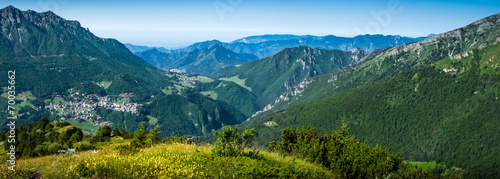 Fotoroleta ścieżka las góra natura widok