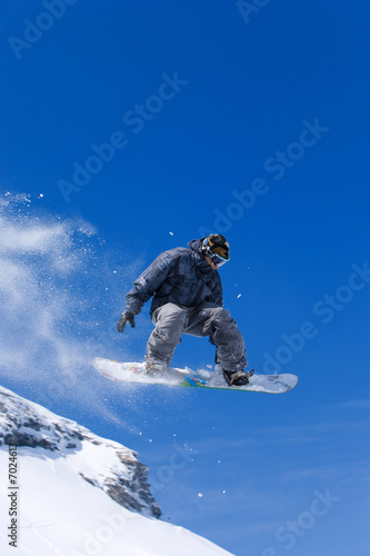 Fototapeta wzgórze sport snowboard ludzie sporty ekstremalne
