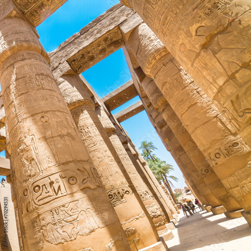 Obraz na płótnie egipt statua stary świątynia
