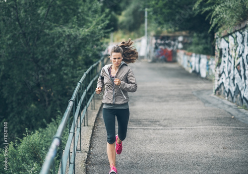 Fotoroleta zdrowie lekkoatletka jogging