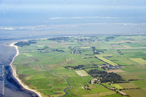 Naklejka wyspa wybrzeże plaża niebo morze