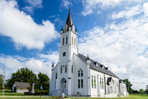 Plakat architektura kościół teksas budynek