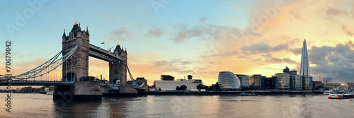 Fotoroleta panorama piękny tower bridge londyn