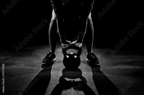 Obraz na płótnie kobieta siłownia ćwiczenie