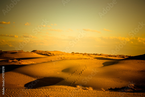 Obraz na płótnie słońce niebo dziki pustynia łąka