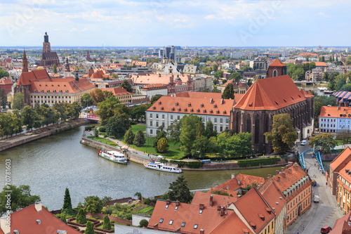 Fototapeta wyspa wrocław stary most