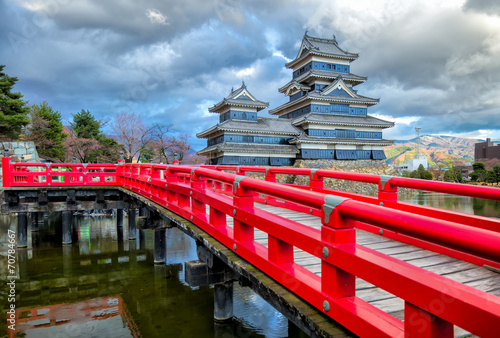 Plakat wieża tokio stary pejzaż architektura