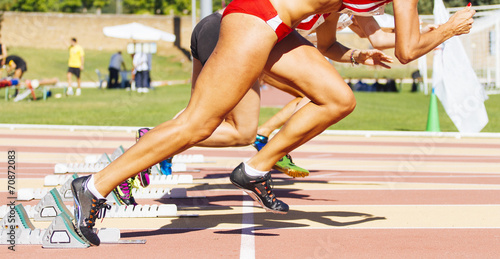 Obraz na płótnie wyścig sport kobieta prędkość start