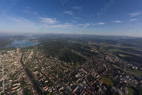 Plakat krajobraz austria miasto