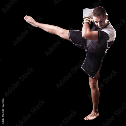 Obraz na płótnie lekkoatletka mężczyzna boks sport kick-boxing