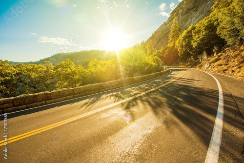 Naklejka autostrada lato yosemite