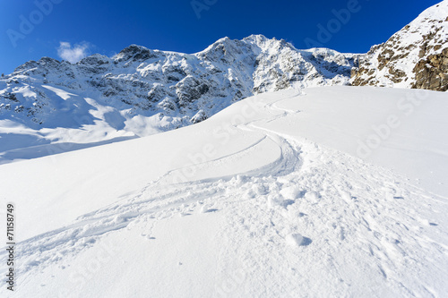 Fotoroleta stok narciarski włochy europa śnieg alpy