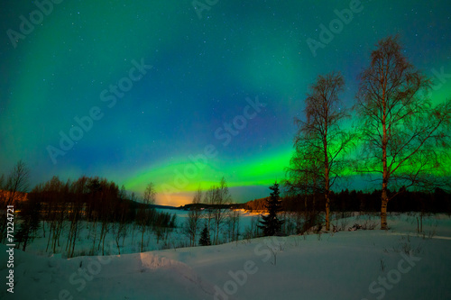 Obraz na płótnie natura taniec finlandia