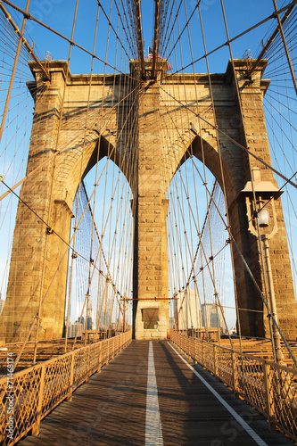 Plakat ścieżka ameryka miejski brooklyn