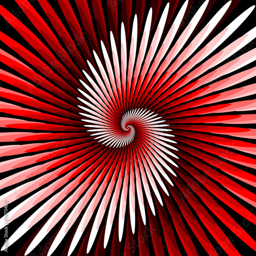 Plakat sztuka fala nowoczesny spirala perspektywa