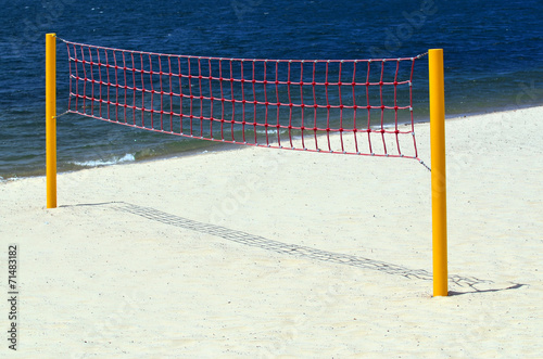 Fotoroleta ćwiczenie siatkówka piłka wyspa plaża