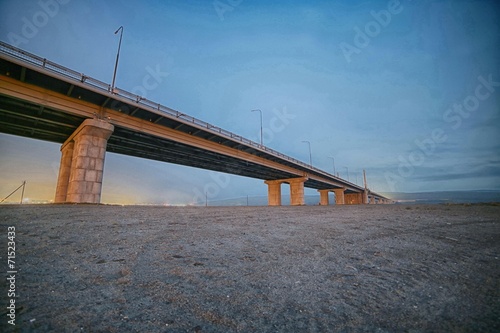 Naklejka architektura most piasek skrzyźowaniu