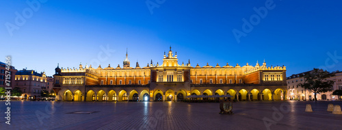 Naklejka europa noc rynek miasto stary