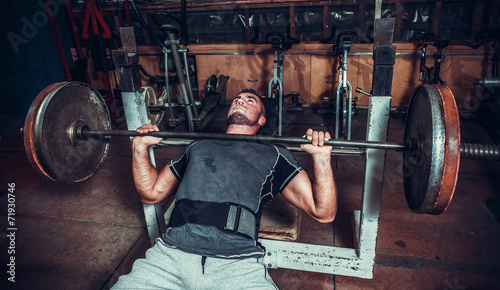 Fotoroleta lekkoatletka ćwiczenie fitness ćwiczyć mężczyzna