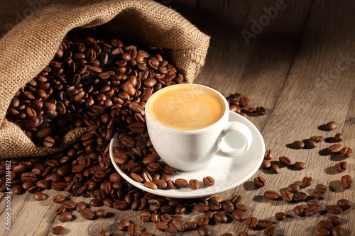 Naklejka arabica cappucino kawa