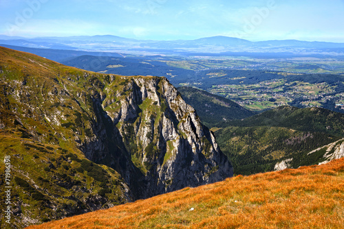 Obraz na płótnie szczyt dolina pejzaż