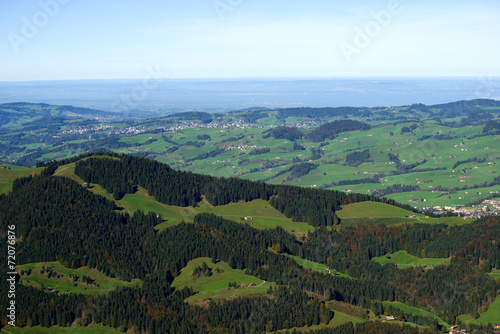 Naklejka alpy szwajcaria krajobraz panorama