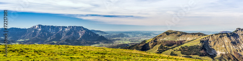 Fotoroleta alpy austria szczyt las dolina