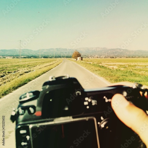 Naklejka natura pejzaż wziąć fotografia odblask