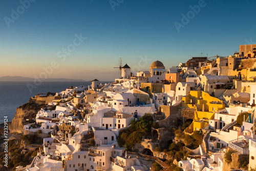 Naklejka morze santorini wyspa pejzaż