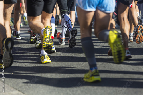 Naklejka wyścig lekkoatletka jogging ćwiczenie