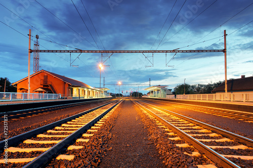 Fototapeta noc transport zmierzch