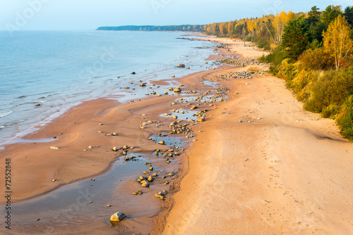 Fotoroleta morze plaża zmierzch spokojny