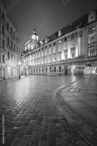 Plakat europa noc ulica miasto wrocław