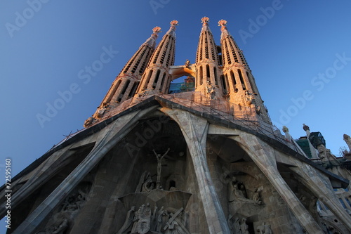 Obraz na płótnie katedra sztuka barcelona europa