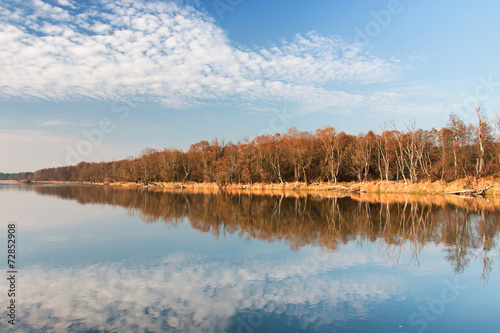 Naklejka pejzaż woda natura park